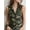 B1_Green, variant on Women Black PU Leather Lace Trim Fringe Vest V Neck Sleeveless Corset Style Waistcoat