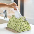 thumbnail image 5 of Kdxio Green Pears1 Print Tissue Box Cover,Modern PU Leather Rectangular Tissue Box Holder for Bathroom Living Room Bedroom Office Desk Car Home, 5 of 6