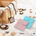 thumbnail image 4 of Uxcell Jewelry Pouch, Soft Velvet Pouches with Snap Button Portable Storage for Rings Necklace Bracelet Earring Dark Blue 4x4 Inch, 4 of 7