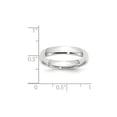 thumbnail image 2 of 10k White Gold Solid Polished Lightweight 4mm Ltw Comfort-Fit Band Size 12 Ring Ring for Women and Men, 2 of 2