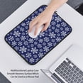 thumbnail image 6 of Pofeuu Snowflakes On Dark Blue Print Laptop Carrying Case,13-15-Inch Laptop and Tablet, Sleek Design, Durable and Water-Repellent Fabric, Business Casual or School-15 inch, 6 of 8