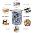 thumbnail image 4 of Howarmer Large Hamper - Large Sized Storage Baskets with Handle, Collapsible & Convenient Home Organizer Containers for s s, Clothing, Space Pattern, 4 of 8