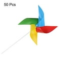 thumbnail image 3 of 50pcs Windmills for the Yard Garden 17 Inch x 11 Inch 4 Leaves, Iridescent, 3 of 6