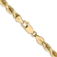 thumbnail image 3 of 14K Yellow Gold Rope Chain Necklace 22 inch 4.5 mm Diamond-cut with Lobster Clasp, 3 of 4