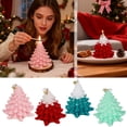 thumbnail image 5 of Scented Christmas Tree Candles, 3.7 Inch Large Holiday Aromatherapy Candle with Cedar Fragrance, Long Burning Soy Wax for Home Table Decor, Party, and Winter Decorations, 5 of 5
