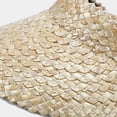 thumbnail image 4 of SikaFu Women Handmade Raffia Straw Hat Sun Visor Hat Sunscreen Lady Holiday Beach UV Protection Topless Stab Fashion Panama Hat, 4 of 6