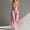 Pink, variant on Women's WideβLeg Cargo Jumpsuit, Spaghetti Strap ButtonβFront Overall with Functional Pockets Army Green XL(XL)