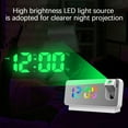 thumbnail image 4 of Usbinx Life Mirror Projection Clock LED Large Screen Display Electronic Alarm Clock Ceiling Wall Projection Dual Alarm USB Charging 9.33*3.55*1.58in, 4 of 5