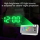 thumbnail image 3 of Proyector de Reloj LED Grande, Reloj de Proyección, Display Mute, Estilo Creativo, Proyector de Alarma, Resistente, Portátil, Metal, Base de Madera, para Dormitorio, 3 of 8
