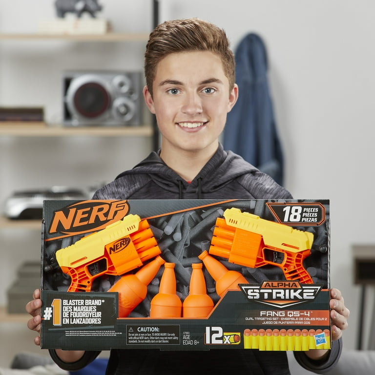 Nerf Fang QS-4 Dual Targeting Set 18-Piece Set - Walmart.com