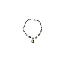 Mogul Jewelry Tigereye Beads Pendent Necklace Artisan Crafted Onyx Beads Stones Handmade Necklaces