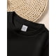 thumbnail image 3 of Adorable Capybara Tea Time Graphic Tee for Girls - Easy Clean, Short Sleeve, Fashionable Black/White Top - Perfect Gift for Youngsters, 3 of 6