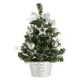 thumbnail image 1 of Abbracc Tabletop Mini Christmas Tree Artificial Xmas Tree Decor with Ornaments Miniature, 1 of 9