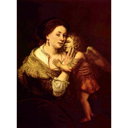 Harmensz Van - Framed Art for Your Wall Rembrandt Harmensz. van Rijn - Venus and Cupid 10 x 13 Frame