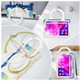 thumbnail image 4 of FJLBDE Case for Lenovo Tab K10 / M10 FHD Plus 10.3 inch with 360 Kickstand, Shoulder Strap Carrying Protective Cover, Multicolor Blue, 4 of 6