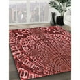 thumbnail image 2 of Ahgly Company Indoor Rectangle Patterned Cranberry Red Area Rugs, 2' x 3', 2 of 6