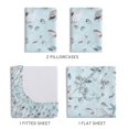 thumbnail image 4 of Elite Home Microfiber Coastal Bed Sheet Set, King, Oceanside Sand, 4 of 5