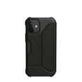 thumbnail image 2 of UAG iPhone 12 Mini Case [5.4-inch screen] Flip Folio Cover with Card Slots and Viewing Stand Feather-Light Rugged Metropolis Protective Cover, Smooth PU SATN ARMR Black, 2 of 5