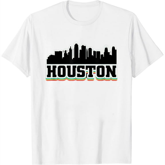100% cotton tshirts men tee 100% cotton tshirts men tee Houston Texas Tx Souvenir Womens Graphic Design T Gifts T-Shirt White