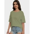 thumbnail image 5 of Women’s Short Sleeve Tops Crew Neck Summer Shirts, 5 of 6