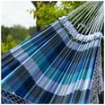 thumbnail image 5 of Vivere Authentic Brazilian Double Cotton Hammock, Outdoor Hanging Daybed, Marina, 5 of 5