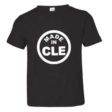 

PleaseMeTees™ Toddler From Born Made In Cleveland OH Logo Label HQ Tee