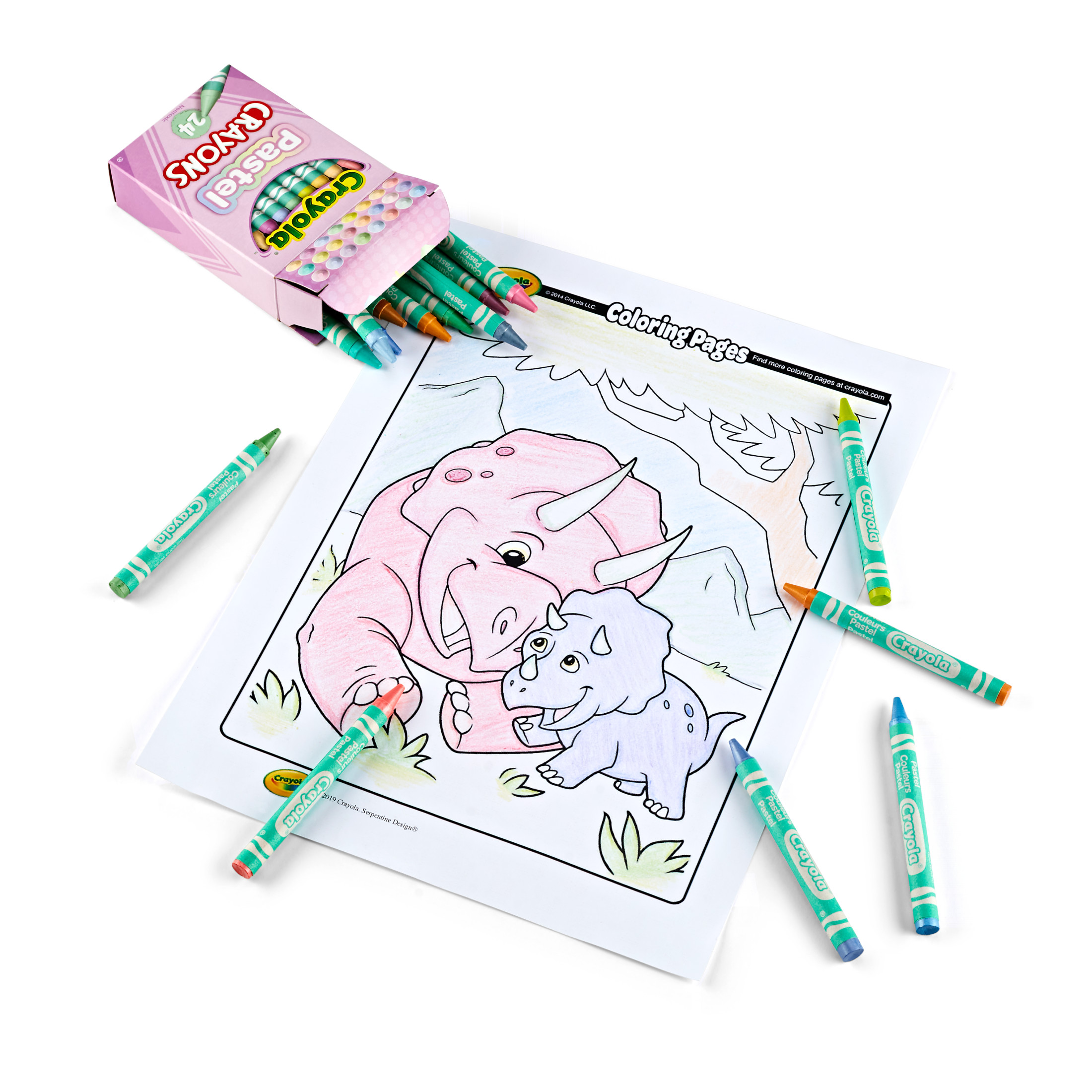 Crayones Crayola pastel, 24 piezas, útiles escolares, suministros de arte, regalos creativos para niños de 3+ 6
