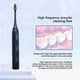 thumbnail image 5 of Cepillo de dientes automático, cepillo de dientes eléctrico de carga USB - Negro, 5 of 6