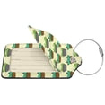 thumbnail image 4 of Rocae Turtle On Skateboard for Leather Luggage Baggage Tags ID Label Privacy Cover ID Label with Stainless Steel Loop and Address Card, 4 of 5