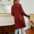 thumbnail image 6 of Winter Cardigan Sweaters for Women Long Sleeve Coat Cardigan Knit Sweater, 6 of 6