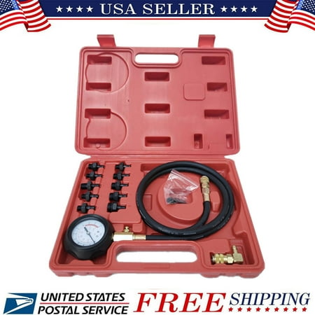 Oil Pressure Tester Kit - Iuhan Engine Oil Pressure Test Kit Tester Low Oil Warning Devices Gauge 0-140 PSI