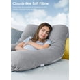 thumbnail image 4 of Almohada de embarazo QUEEN ROSE Cooling en forma de U con funda de almohada, 4 of 7