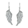 thumbnail image 2 of Bling Jewelry Womens Heavenly Angel Wing Dangle Chandelier Earrings with CZ Pave in Sterling Silver, 2 of 6