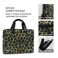 thumbnail image 4 of FORMRS 16" Laptop Bag Carrying Sleeve Case with Handle Travel Shoulder Briefcase, Green Leopard Pattern, 4 of 8