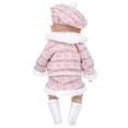 thumbnail image 5 of Elainilye Winter Outfit for 18in Doll Clothes Soft Plaid Coat Set with Beret Hat Girl Doll Winter Fashion Cozy Doll Wardrobe for Cold Weather, 5 of 8