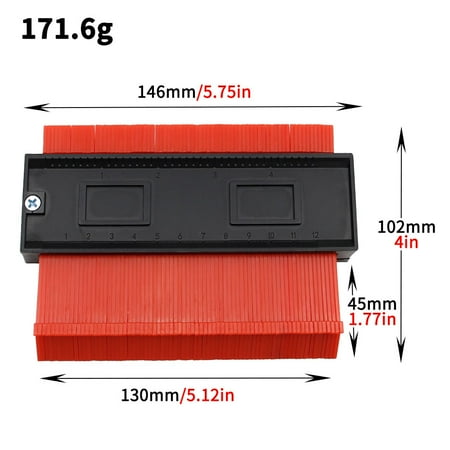 Multifunctional Curved Ruler Type Taking Device Copy Gauge Woodwork Stone Automotive Irregular Shape Measure Tool Contour Take D