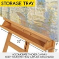 thumbnail image 5 of MEEDEN Wooden Easel Stand for Painting, Studio Easel with Artist Tray, Beech Wood Art Easel for Adults, Holds Canvas up to 48", 5 of 7