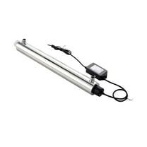 KFFKFF UV Water Sanitizer, 25W 6GPM, 110V Multifunctional Ultraviolet Water Sanitizer Filter in Stainless Steel Enclosure, Comprehensive Home UV Water Filter with Quartz Sleeve Suitable for Shower