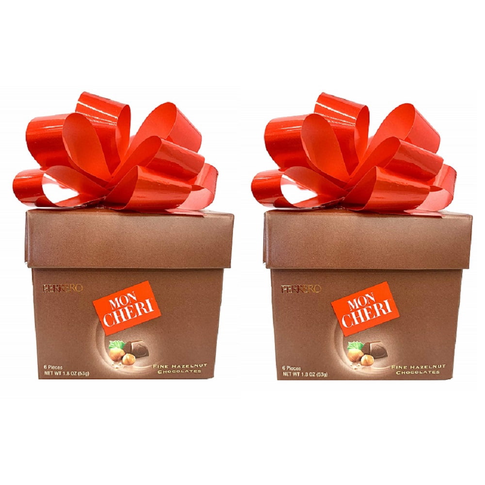 Ferrero Mon Cheri Fine Hazelnut Chocolates Mini Gift Box (2 pack of 6