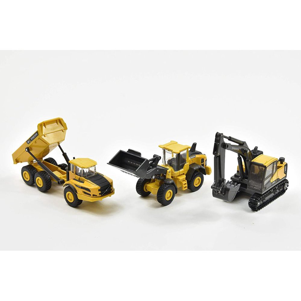 Volvo Construction Vehicles, Yellow New Ray 32095 Diecast Model Toy