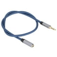 thumbnail image 3 of 3.5mm Headphone Extension Cable, Nylon Braid Durable HiFi Sound Quality Metal Connector 3.5mm Jack Audio Male To Female Extension Cable  For PC, 3 of 8