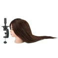 thumbnail image 2 of 80% de Cheveux Humains Belle Coiffure Formation Mannequin Tête de Tête avec Coiffeur Coiffeur Coiffeur, 2 of 8