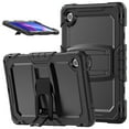thumbnail image 2 of FJLBDE Case for Lenovo Tab 10.1 inch 2025 Release (TB-311FU/TB-311XU), Rugged Shockproof Tablet Cases Cover with Kickstand Shoulder Strap, Black, 2 of 7