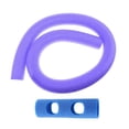 thumbnail image 3 of Fideos flotantes para piscina, tubo redondo de espuma, fideos de espuma con conector, ayuda para entrenamiento de natación, fideos para piscina para Morado con 2 agujeros, 3 of 8