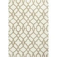 thumbnail image 1 of HomeRoots 354082 3 ft. 3 in. x 5 ft. 3 in. Microfiber Ivory & Beige Area Rug, 1 of 1