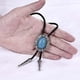 thumbnail image 3 of Western Cowboy Bolo Tie Natural Stone Bolas Rodeo Necktie - Azul, se describe Zulema Novedad occidental Bolo Tie, 3 of 8