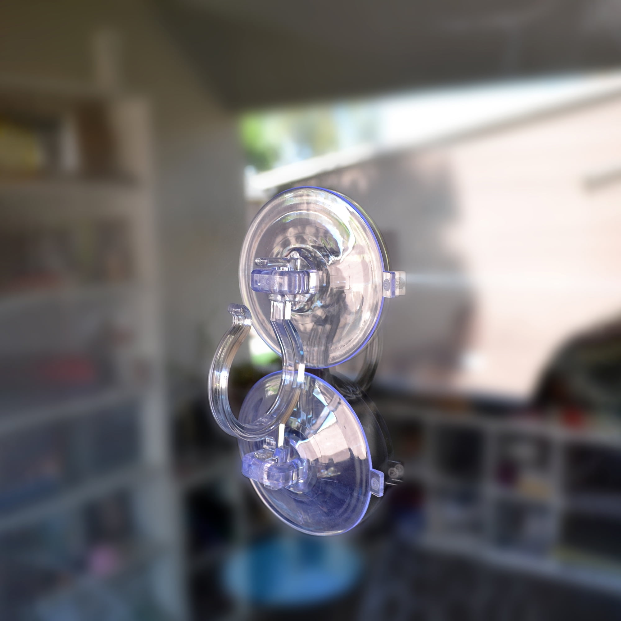 Lot De 2 Crochets De Couronne à Ventouse Transparents De 10 Kg – Panneau De Bienvenue Pour Porte D'entrée Intérieur/extérieur, Support De Couronne Amovible Pour Fenêtre