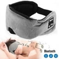 thumbnail image 1 of YOPTOP Sleep Headphones Musical Eye Mask Wireless bluetooth 5.0 Stereo Sleep Headphones Washable Built-In Speaker Mic for Sleeping/Travel/Flight/Audio-book,Grey, 1 of 7