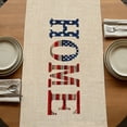 thumbnail image 5 of Table Runners 108 Inches Long Dress Scarves, Khaki Vintage Farmhouse Coffee/Dining/Kitchen Table Runner for Living Room, American Flag Retro Art Rustic 13x108 Inch, 5 of 9