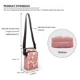 thumbnail image 6 of HELLHERO Cross Body Purse Polyester Leakproof Paw Print Pattern for Travel Adults, 6 of 7